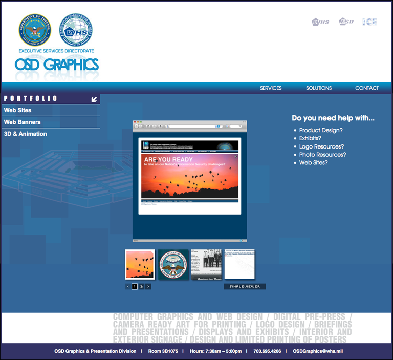 OSD Graphics Website