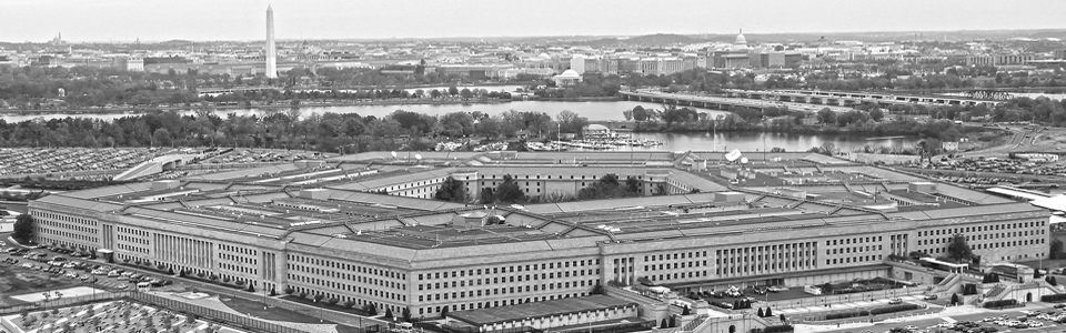 Pentagon Aerial Background Header