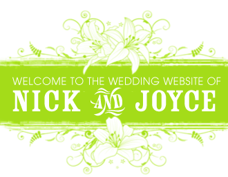 Nick and Joyce Wedding Banner