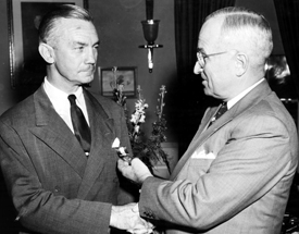 Forrestal receives Distinguished Service Medal