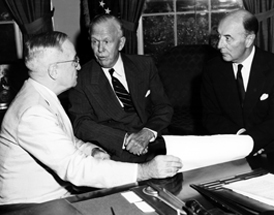 Secretary of Defense George Marshall retires