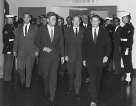 President Kennedy visits Pentagon