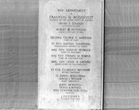 Pentagon Brass Dedication Plaque