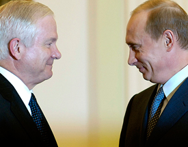 SecDef Gates meets with Russian President Putin